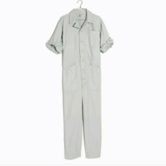 Madewell x As Ever™ Coveralls: Dawn Mist - Picture 3 of 3
